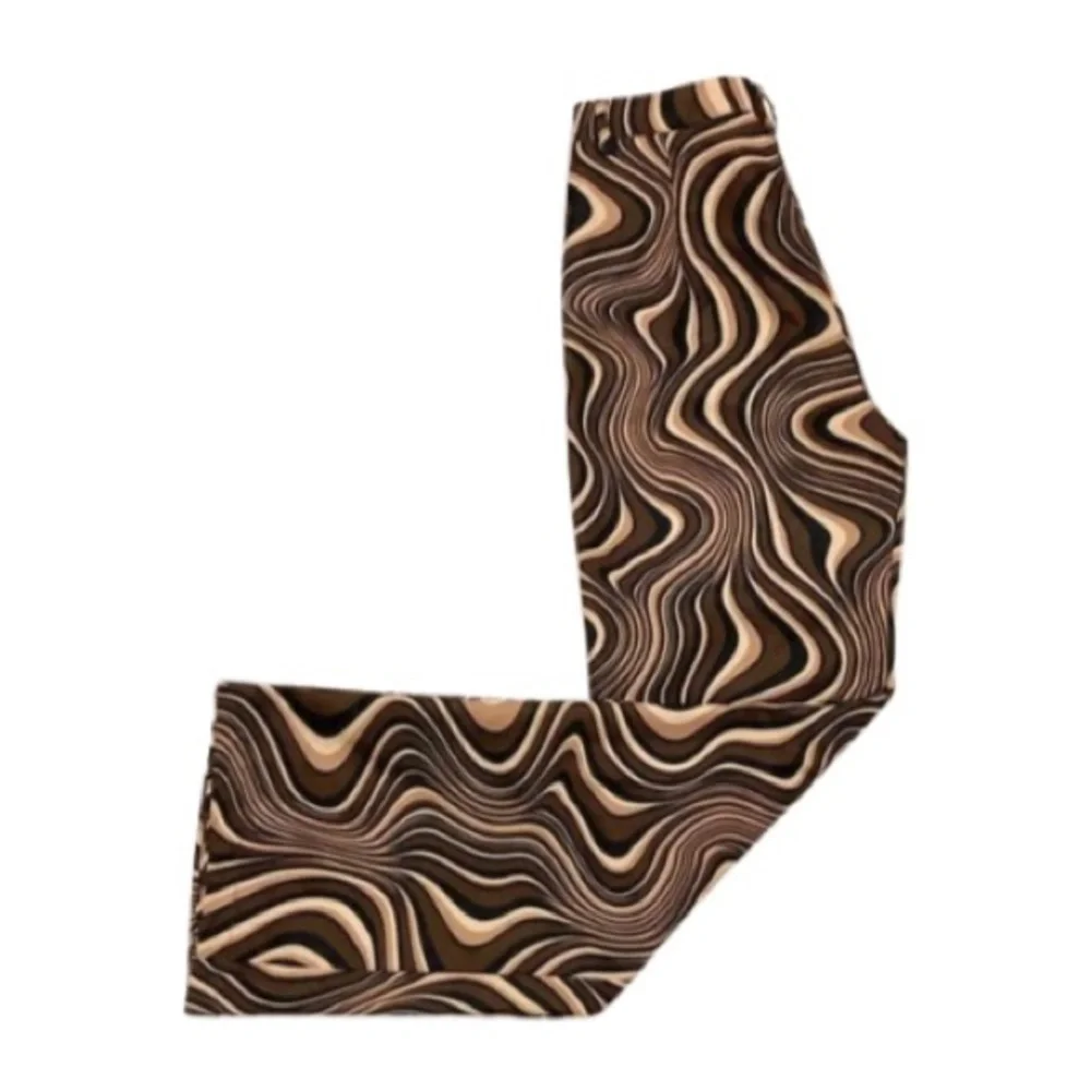 Motel Rocks Zoven 70s Ripple Print Pants - Size Large - Picture 5 of 9